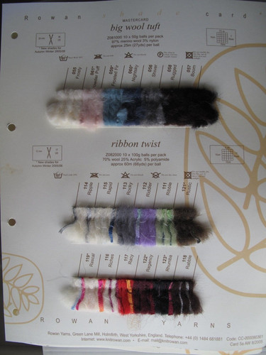 Rowan big wool tuft - rowan, ribbon