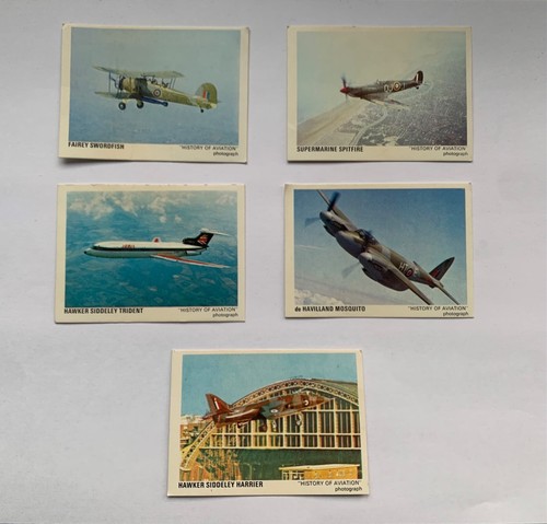 History aviation cards - 5x, of