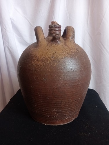 Vintage french olive oil jar - vintage,