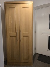 HYGENA Strand - Oak 2 Door Wardrobe In Oak Finish Good Condition