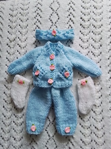 Hand knitted baby dolls - hand,