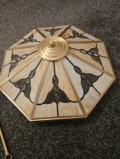 Tiffany Vintage Look Ceiling Light Stained Glass
