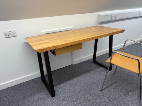 Upcycled solid wood desk - upcycled,