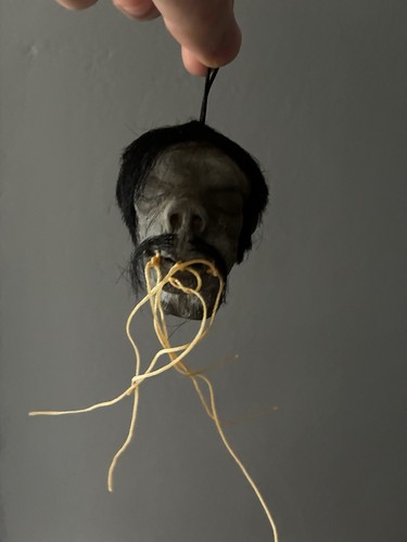 Latex shrunken head replica - latex,