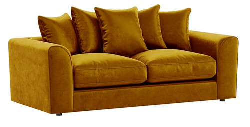 Gold mustard plush velvet - gold,