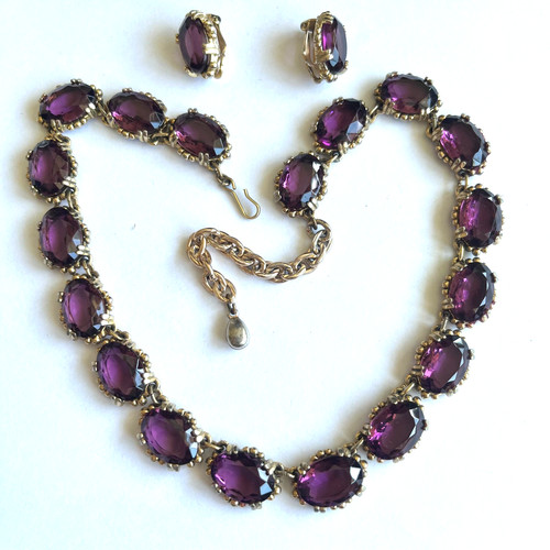 Vintage sphinx amethyst glass - ,