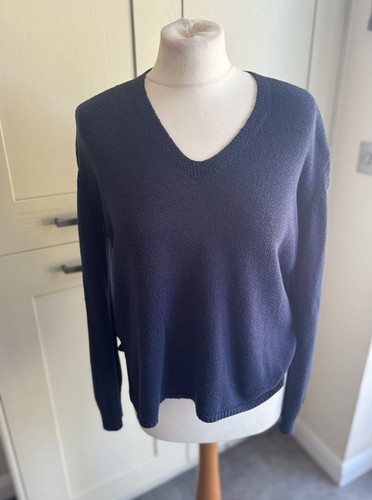 Ladies navy fine knit - navy,