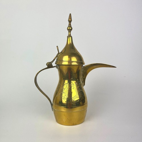 Vintage brass dallah coffee - vintage,