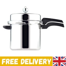 6L Aluminium Pressure Cooker - Fast, Safe Cooking with Heat Resistant Handles
