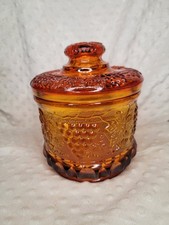 Fenton Amberina Tobacco Jar