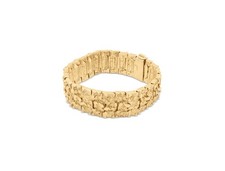 Large Gold Nugget Bracelet
