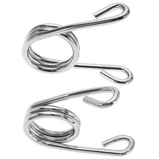 2Pcs Silver 3.5" Motorcycle