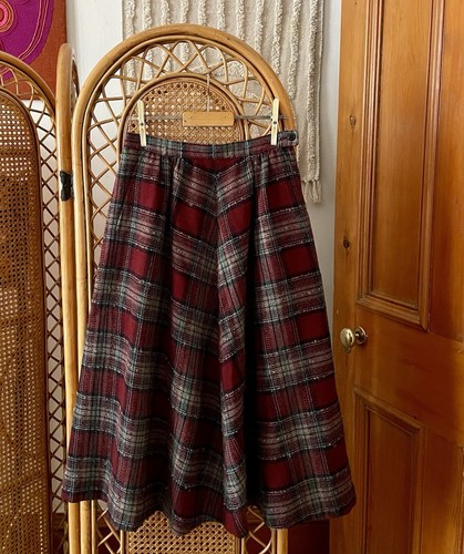 Vintage jaeger wool tartan - wool,