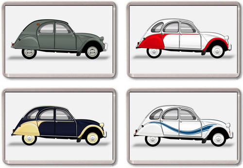 Fridge magnet citroen 2cv - fridge,