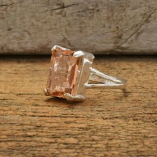 Elegant Morganite Gemstone 925