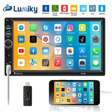 7" Double 2DIN Car Stereo Radio Bluetooth FM USB AUX IOS/Android MP5 Player DAB+