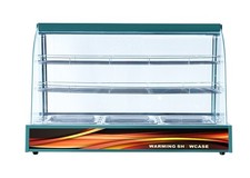 COMMERCIAL GREEN HOT FOOD CHICKEN WARMER DISPLAY CABINET SHOWCASE