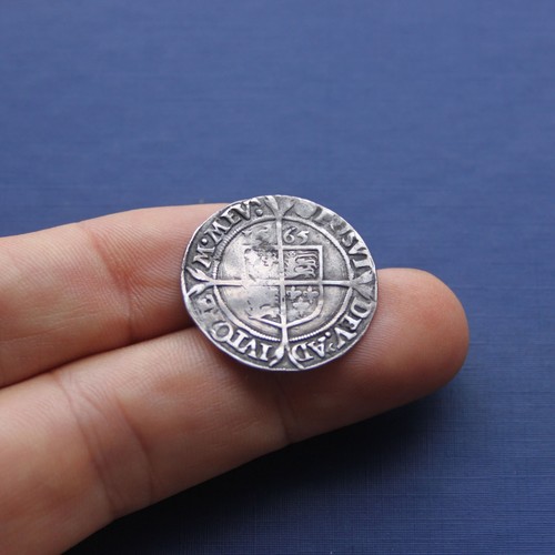 Hammered silver coin elizabeth - silver,