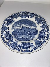 Royal Homes Of Britain Unicorn Tableware Blue And White Pattern Plate
