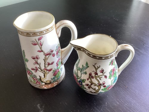 Coalport indian tree jugs - coalport,