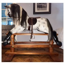 Horseplay Antique VintageHandmade Rocking Horse DappleGrey