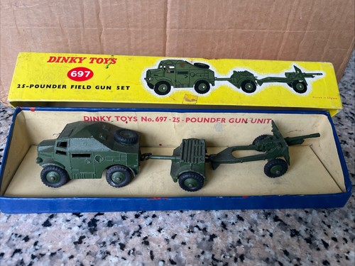 Dinky toys 697 field - toys, gun