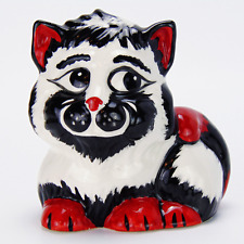 Lorna Bailey Frizzle Cat Figure - Hand Painted Ceramic 9.5x11cm