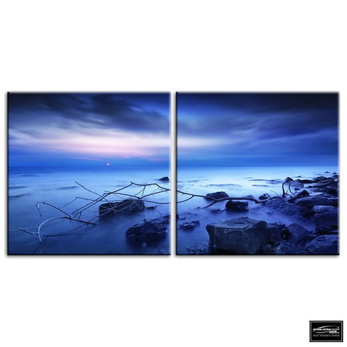 Beautiful sunset seascape - beautiful,