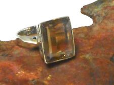 AMETRINE   Sterling  Silver  925  Gemstone  RING   -  Size  Q