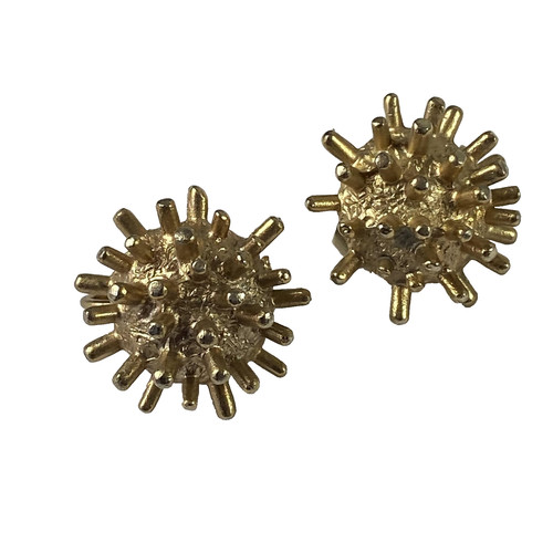 Gold tone sputnik sea urchin - gold,
