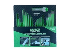 16pc Punch and Chisel Set Metal Drift Chisels In Foem Set Hardened Steel