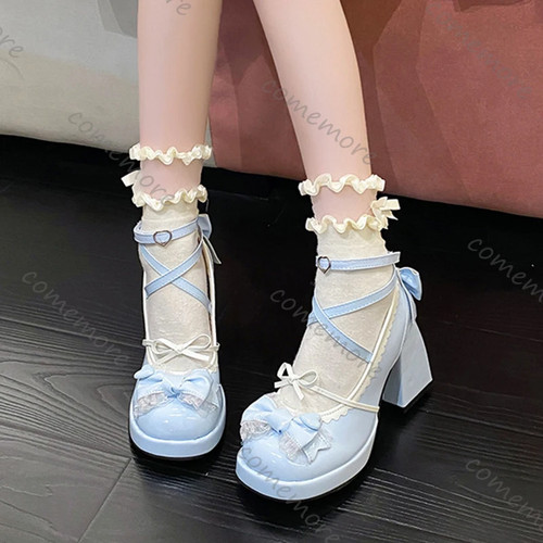 High heels lolita women shoes - high,