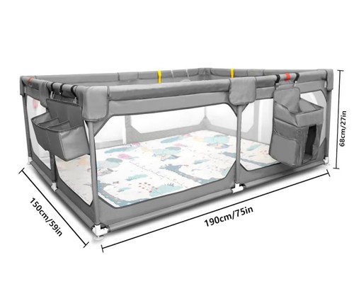 Baby playpen with mat - baby,
