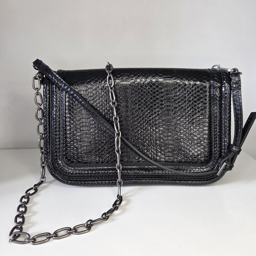 Zara black snakeskin effect - ​zara,