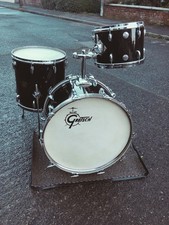 Gretsch USA Drums 13/16/22 Vintage Jasper Shell Era 71/72 70s Black Nitron wrap