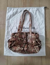 LK Bennett Exotic Snakeskin Leather Shoulder Shopping Tote Bag with Dust Bag