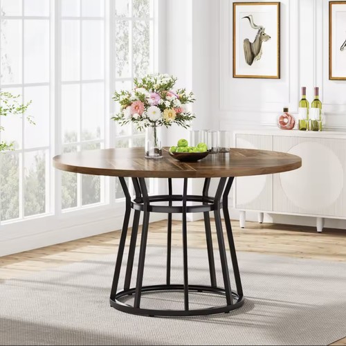 Round dining table 120cm - round,