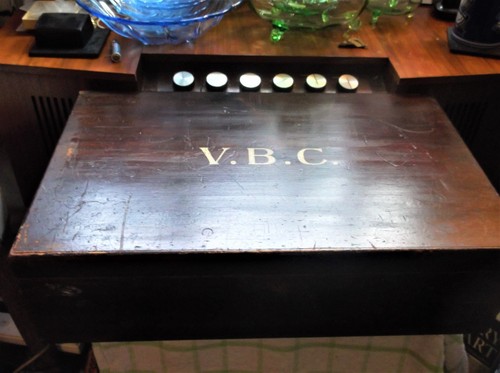 Large wooden box hinge - hinge, +