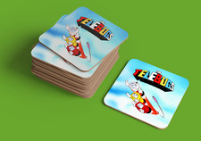 Telebugs coaster 9cm 80s cartoon Gift classic 1980s cult animation