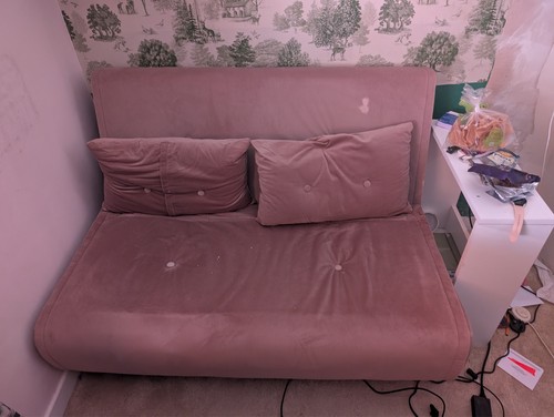 Pink sofa bed - pink,