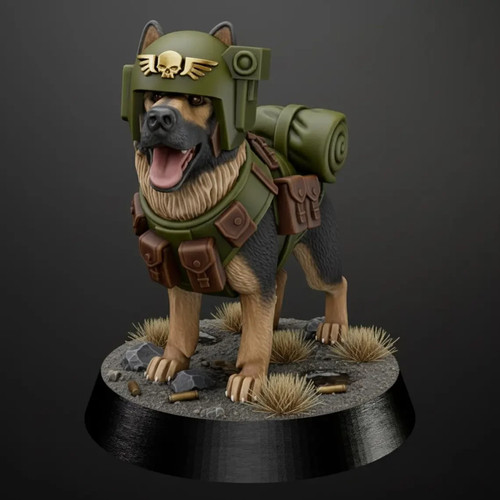 Grimdark dog guard model - dog,