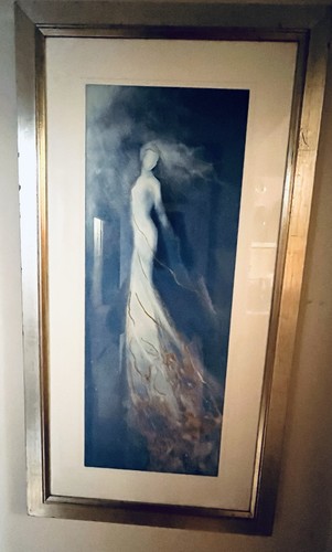 Large framed art work - art, by