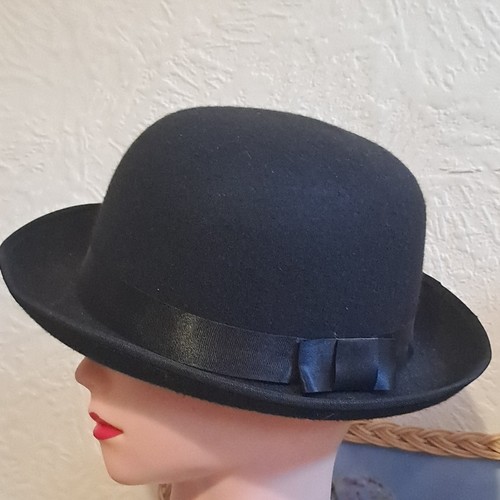 Womens black bowler hat - womens,