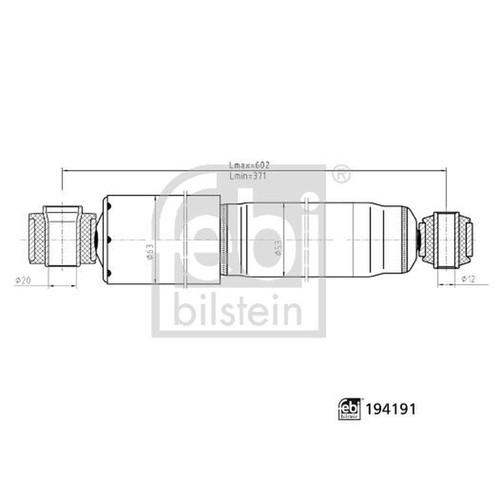 Febi shock absorber damper - shock,