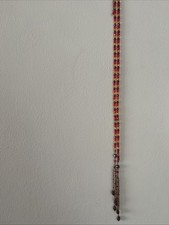 Vintage Virgin Vie Costume Necklace Beautifully Crafted, Red & Yellow Beads,Used