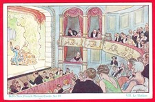 Postcard - LE THEATRE Bell's New French Picture Card SET II #VII Brock 1930s