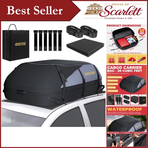 Spacious car roof box - cu, ft