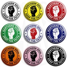  Northern Soul - Keep the Faith - 25mm Button Badge with Fridge Magnet Option