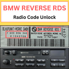 Radio Code for BMW REVERSE RDS