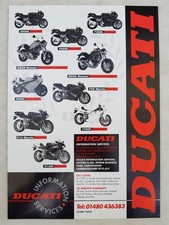 DUCATI RANGE Motorcycle Sales Leaflet 1995/96 SUPERSPORT MONSTER BIPOSTO++